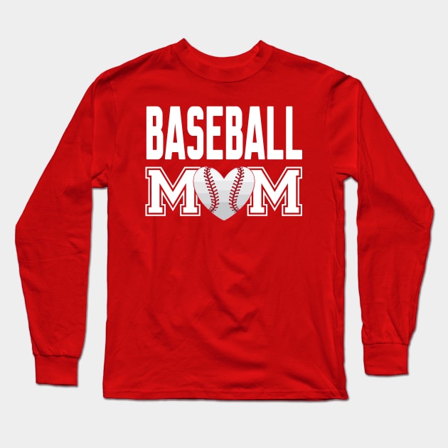 Baseball Mom Long Sleeve T-Shirt by Work Memes